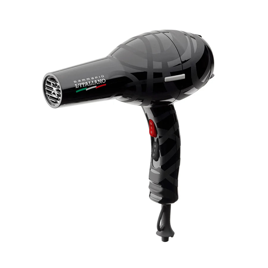 Gamma Piano Black L'Italiano Hair Dryer 2000 Watt (Clearance Sale)