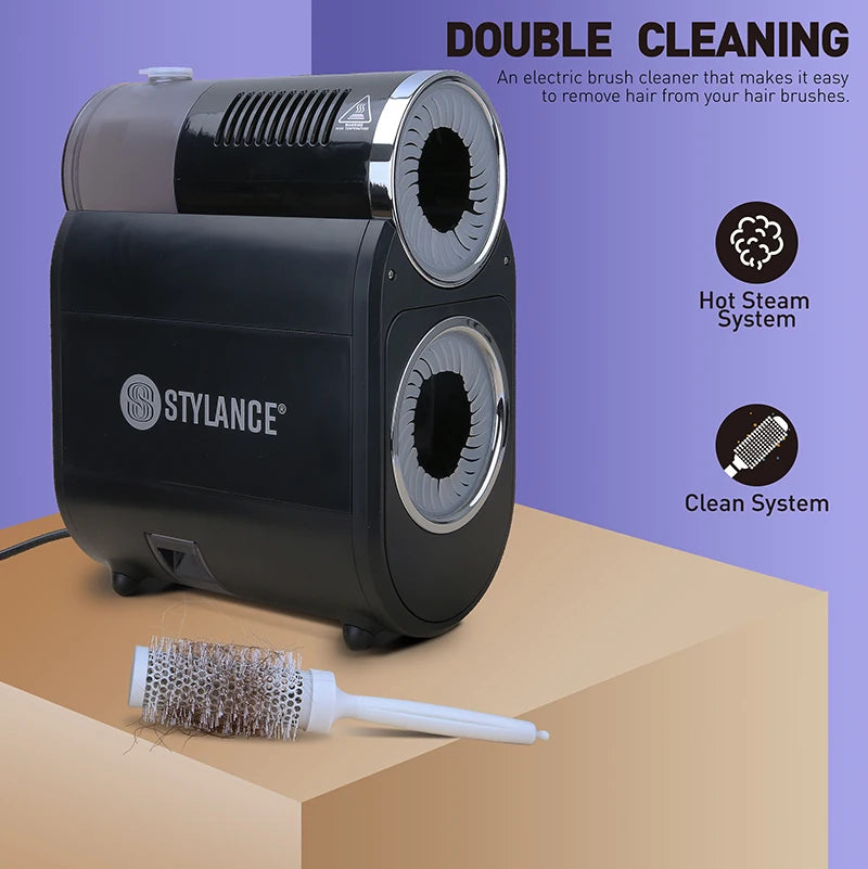 Stylance Automatic Salon Hair Brush Cleaner Steamer