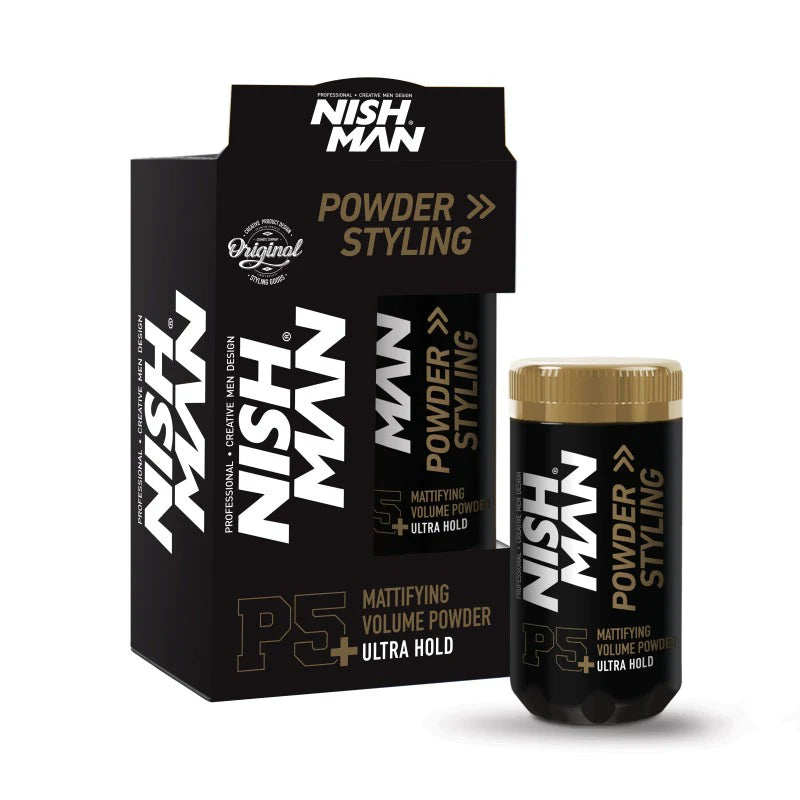 Nish Man Powder Hair Styling Wax Ultra Hold P5+ 20g