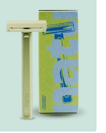 Natu Safety Razor Single Edge Green