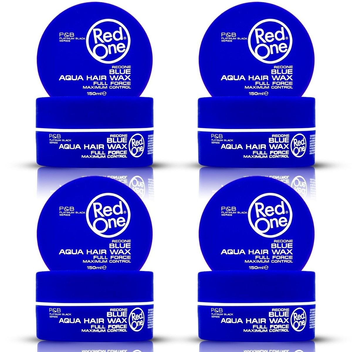 RedOne Blue Aqua Wax Full Force 150ml x 4 Pieces