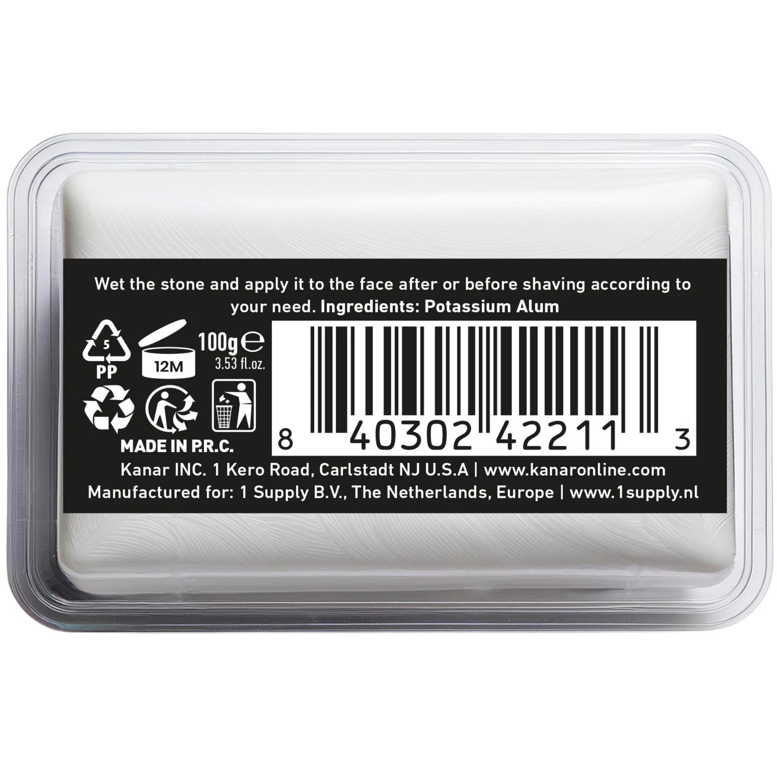 The Shave Factory After Shave Alum Stone