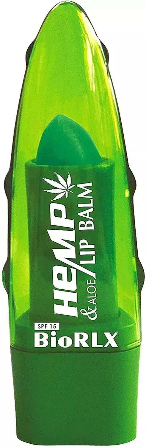 BioRLX Hemp Oil with Aloe Vera Lip Balm SPF 15