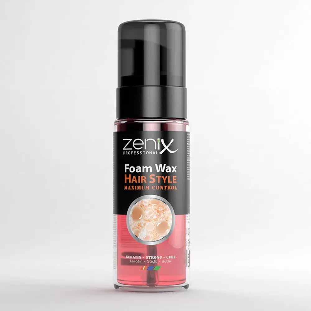 Zenix Men Series Hair Style Wax Foam Keratin Strong Curl 150 Ml
