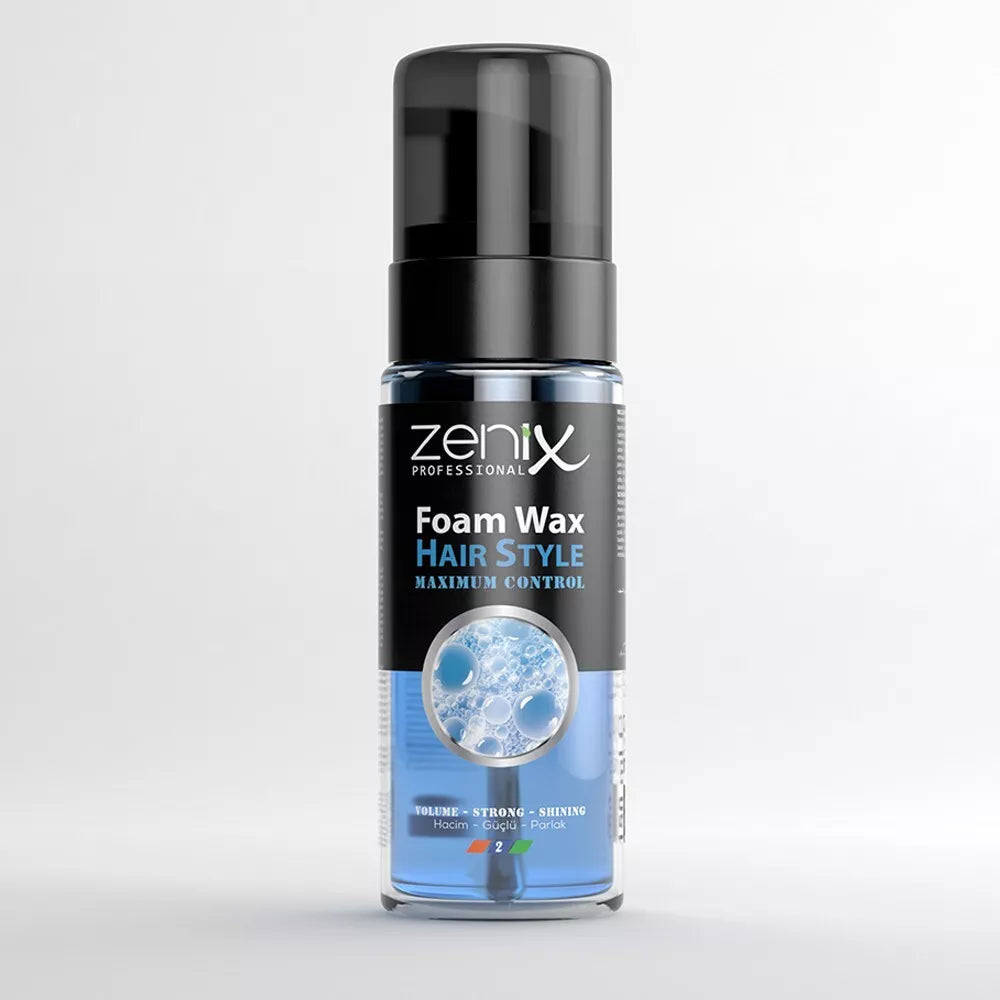 Zenix Men Series Hair Style Wax Foam Volume Strong Shine 150 ml