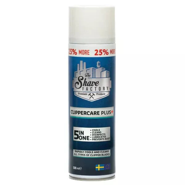 The Old School Professional Hair Clipper and The Shave Factory Clippercare 500ml