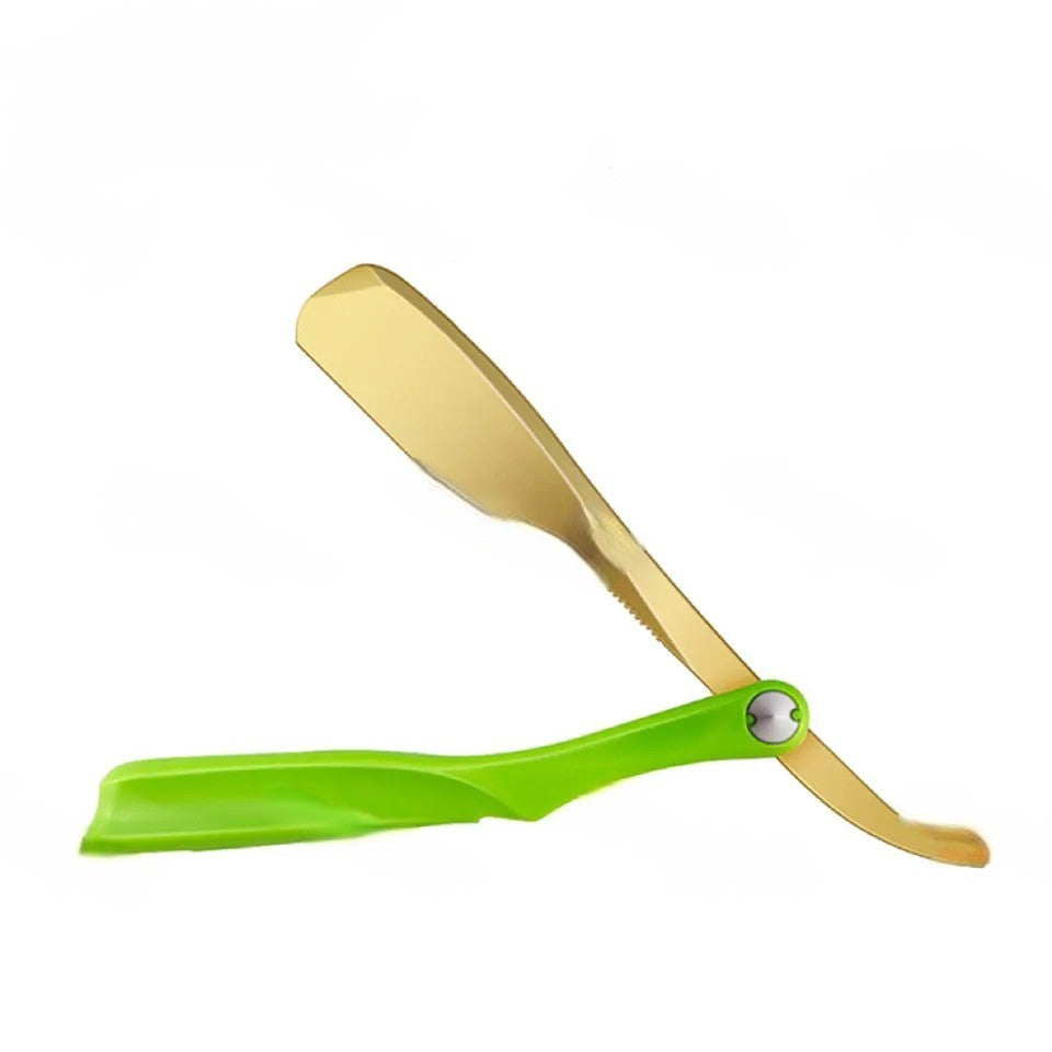Professional Barbers Gold Steel Razor Blade Holder Straight/Cutthroat Razor