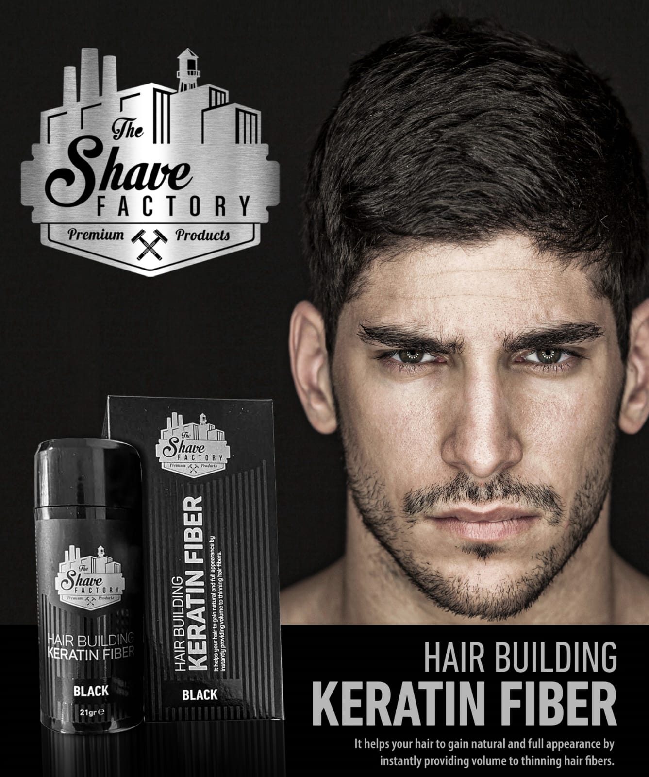 The Shave Factory Hair Building Keratin Fiber 21 gr