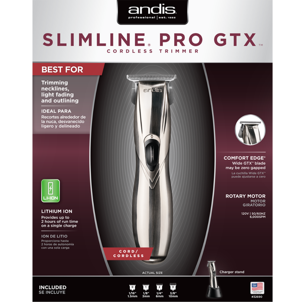 Andis Professional Slimline Pro GTX Lithium Ion Cordless Trimmer