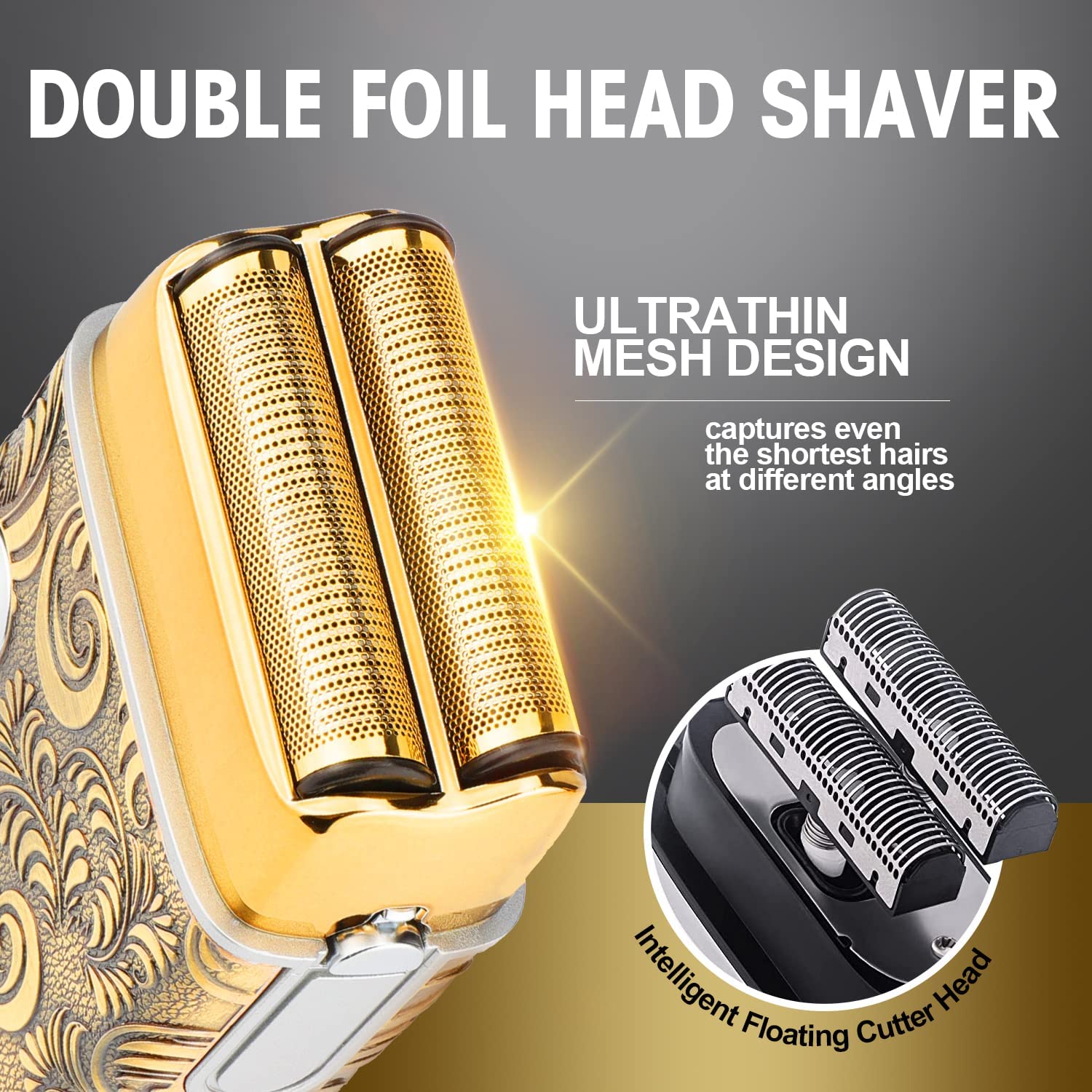 Resuxi Waterproof Hair/Beard Trimmer for Men & Electric Razor Shaver Set