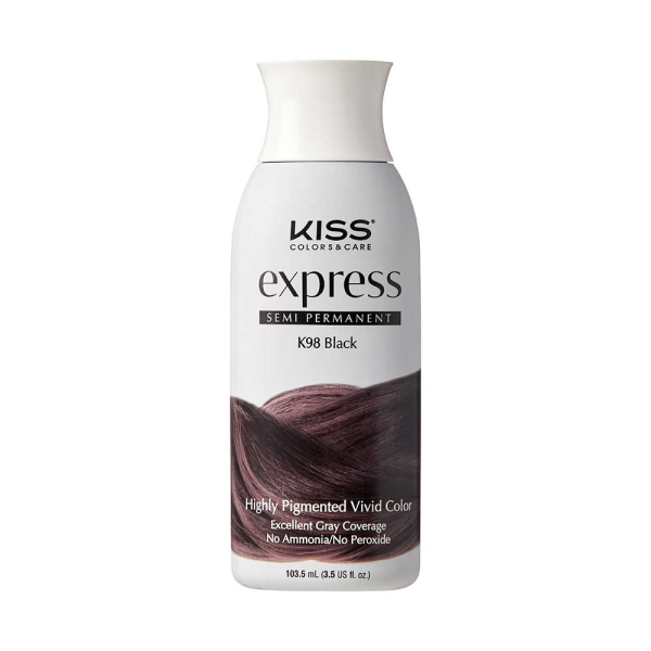 Kiss: Express Semi Permanent Hair Color - Black K98-Black