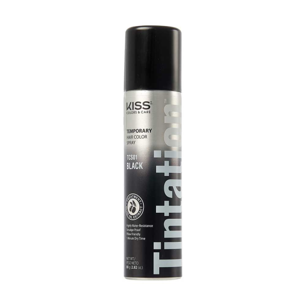Red By Kiss: Temporary Hair Color Spray - Black