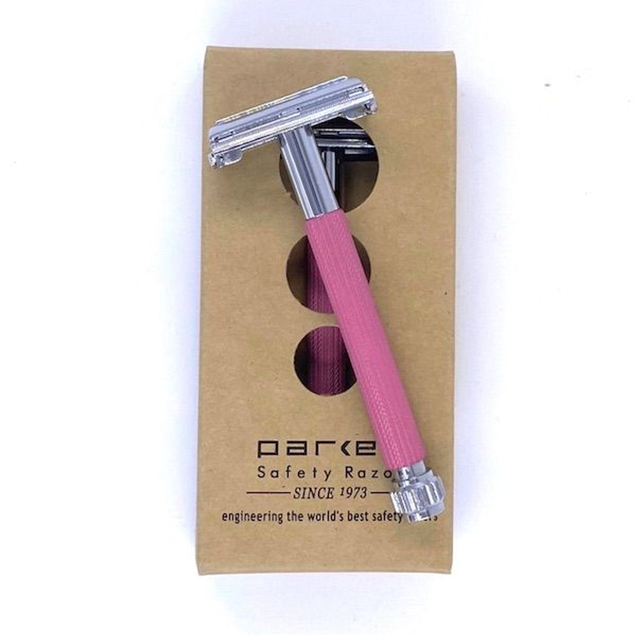 Parker 29L Safety Butterfly Open Safety Razor, Pink