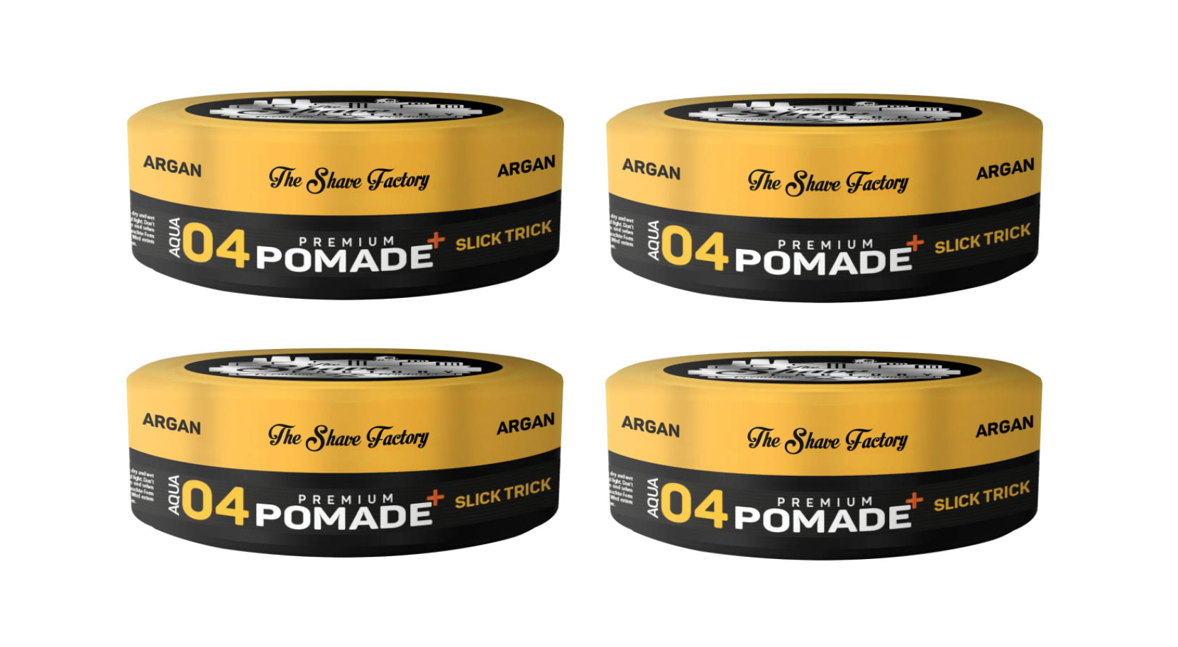 The Shave Factory hair pomade 04 with argan oil 150ml x4 Pcs