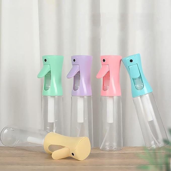 Barber Hairdressing 300ml Salon Sprayer Reusable Trigger Plastic Continuous Spray Water Bottle