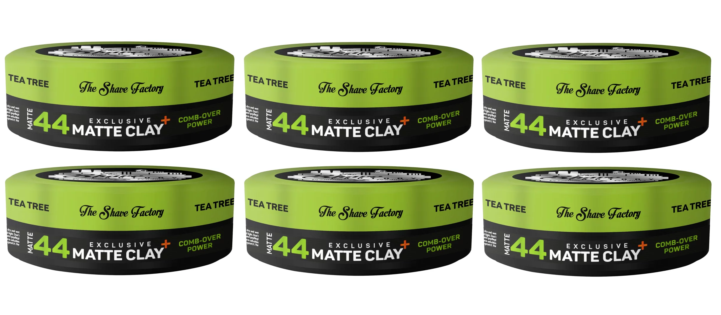 The Shave Factory hair pomade matte 44 with tea tree oil 150ml x6 Pcs