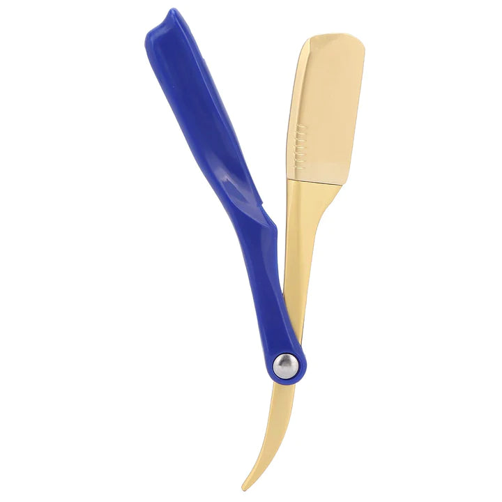 Professional Barbers Gold Steel Razor Blade Holder Straight/Cutthroat Razor