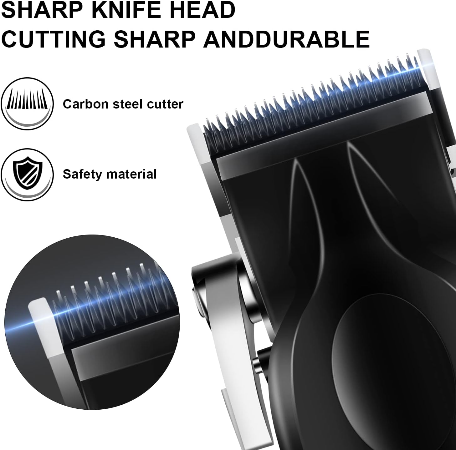 Kemei 2296 Professional Hair Clipper for Men T Blade Barber Clippers