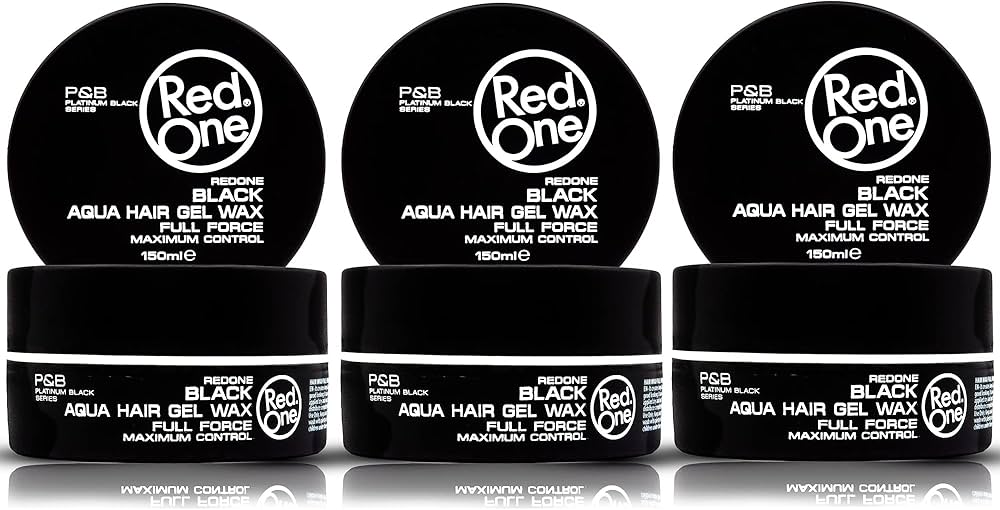 Redone Aqua Hair Gel Wax Full Force Black 150ml x 3 Pieces
