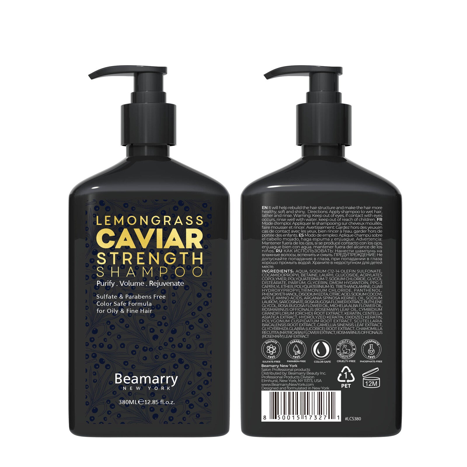 Beamarry Lemongrass Caviar Strength Shampoo 380ml
