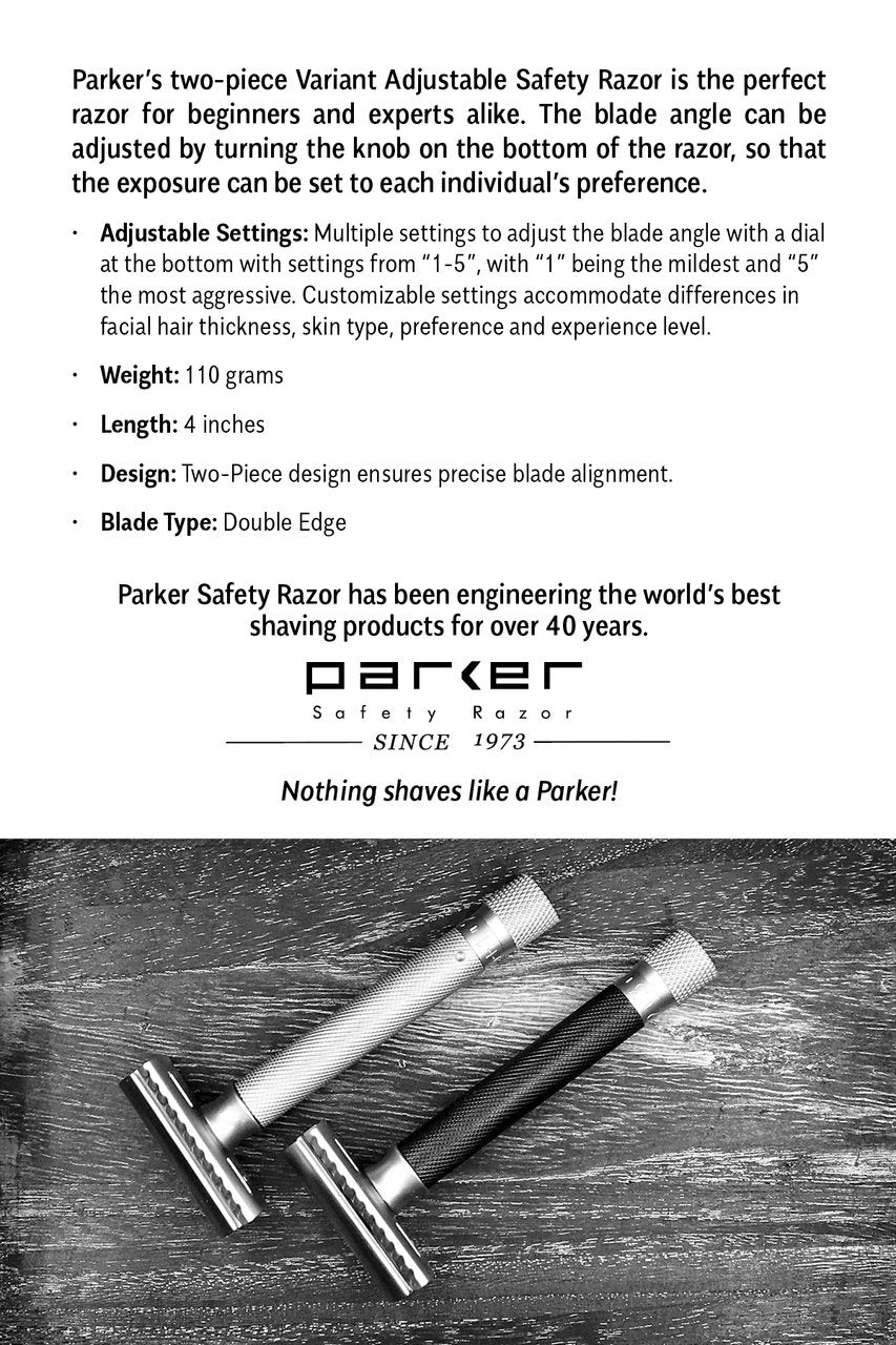 Varrg Variant Adjustable Safety Razor – Rose Gold