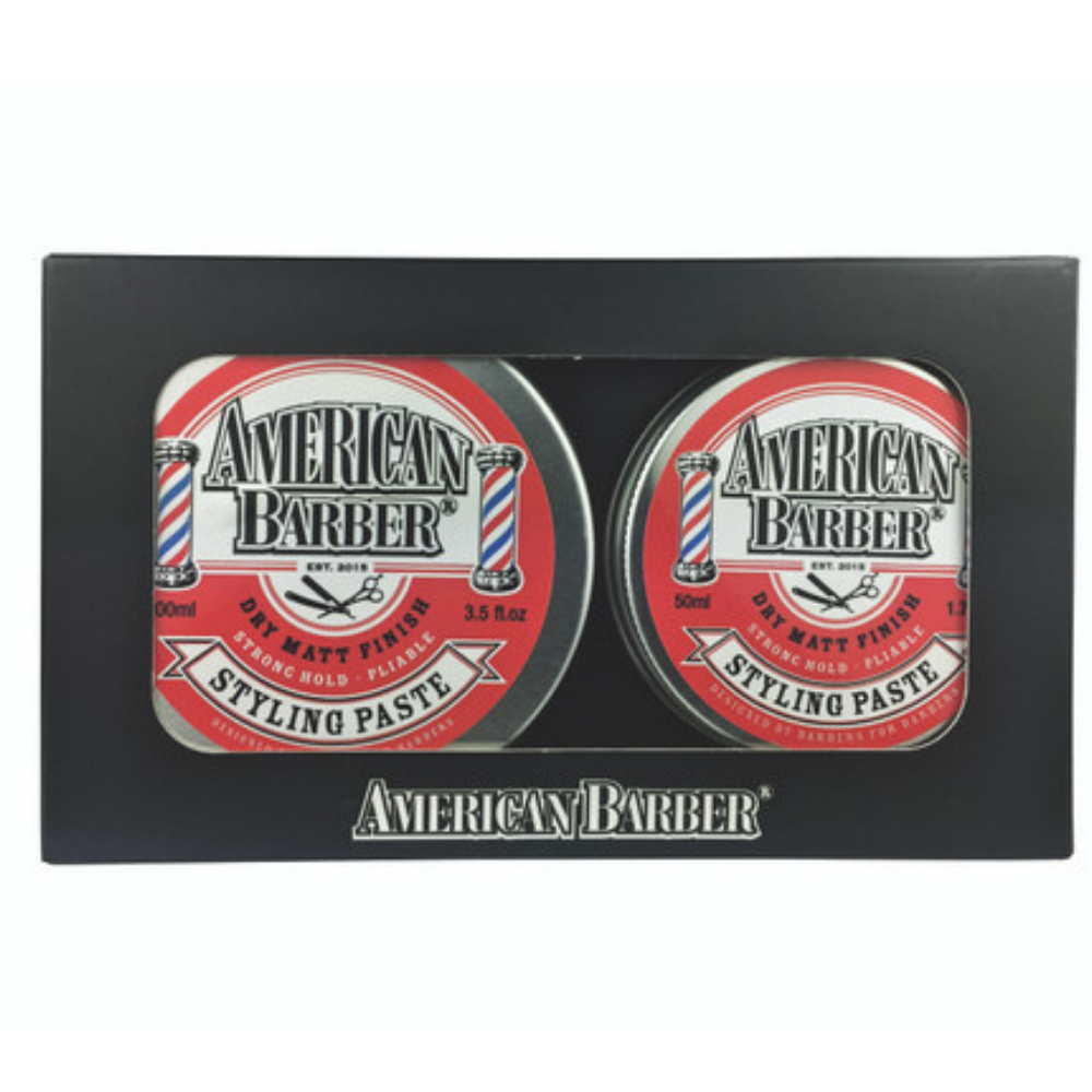American Barber Styling Paste Duo Pack 100ml  + 50 ml