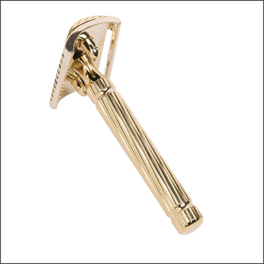 Fatip "il Piccolo Storto" Slant Close Comb Razor - Gold