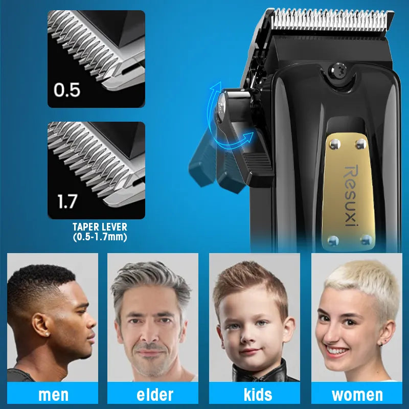 Resuxi Rechargeable Hair Clipper with LED Display