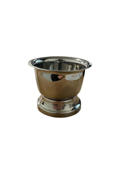 Oldschool Stainless Steel Metal Shaving Shave Brush Mug Bowl Cup
