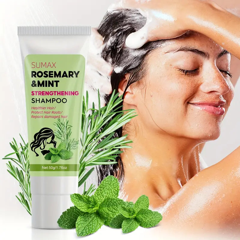 Rosemary Mint Strengthening Shampoo, Strengthens Hair And Revitalizes Hair 50gr