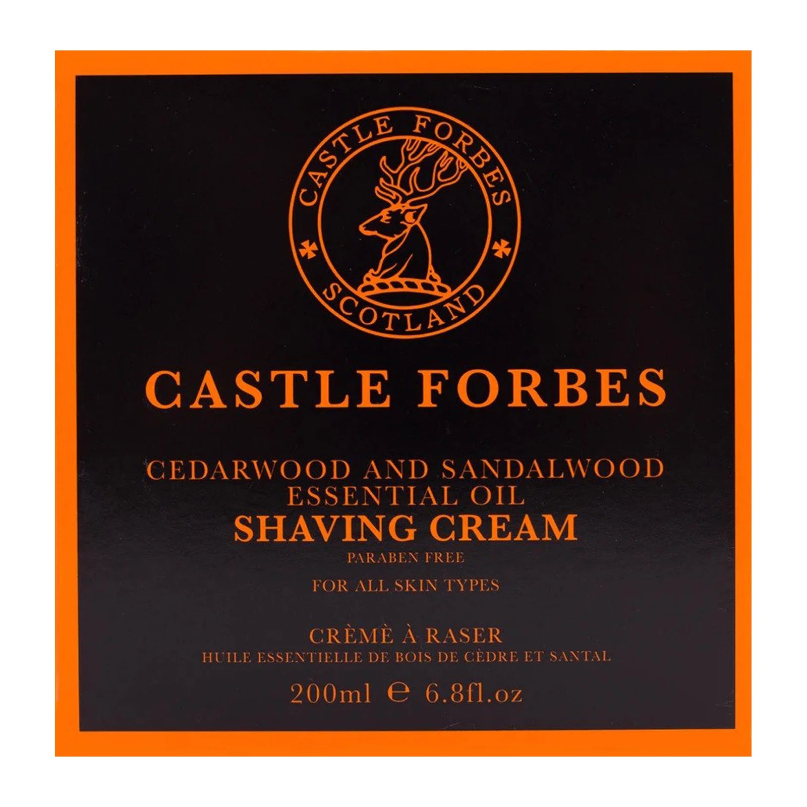 Castle Forbes Cedarwood & Sandalwood Shaving Cream, 200ml