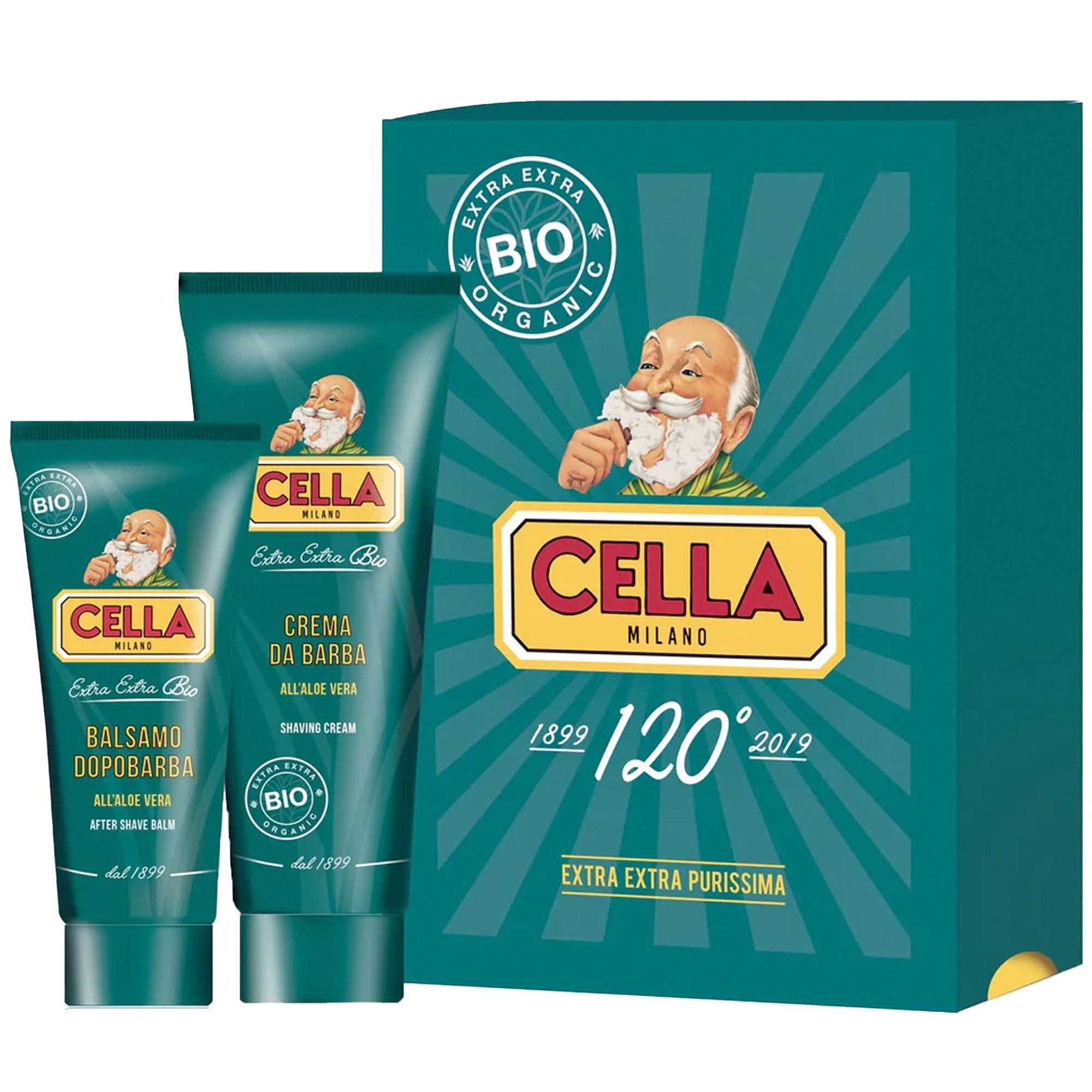 Cella Milano Traditional Shaving Set Bio Shaving Cream And Aftershave Balm