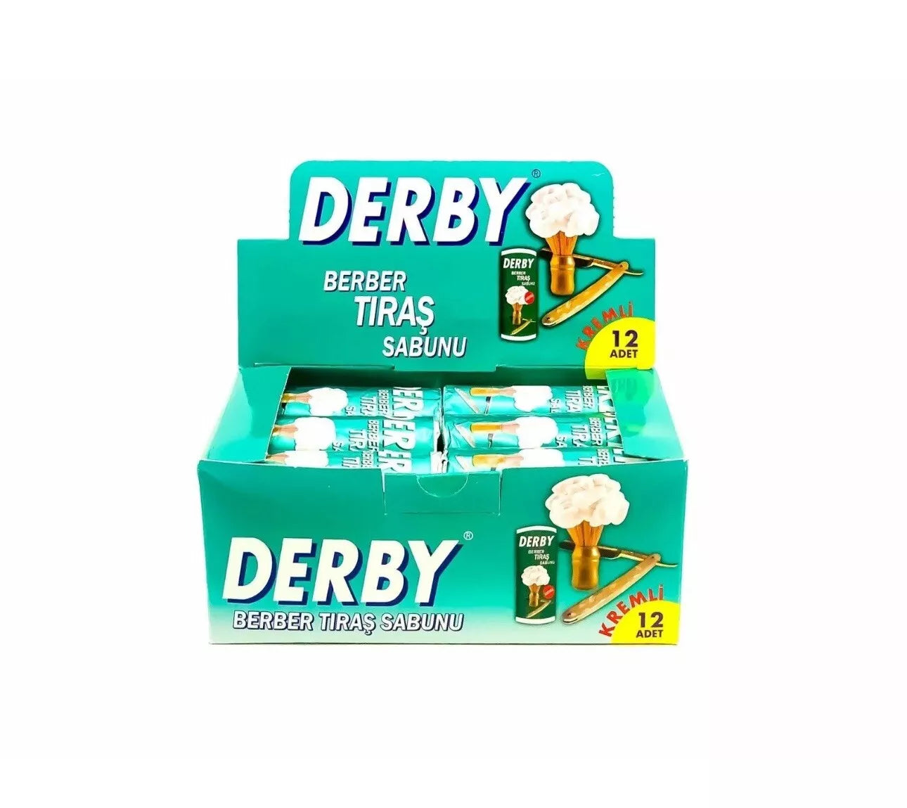 Derby Shaving Soap Stick 75 gr x12 (1 Box)