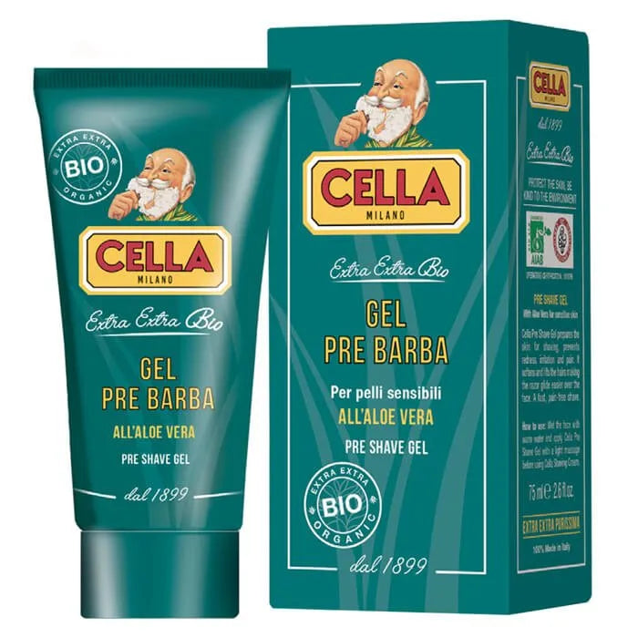 Cella Milano Organic pre-shave gel aloe vera 75ml