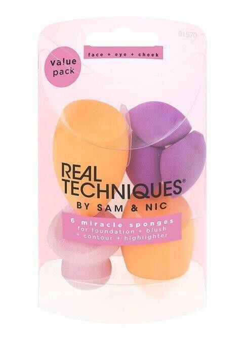 Real Techniques Miracle Sponges 6 pack
