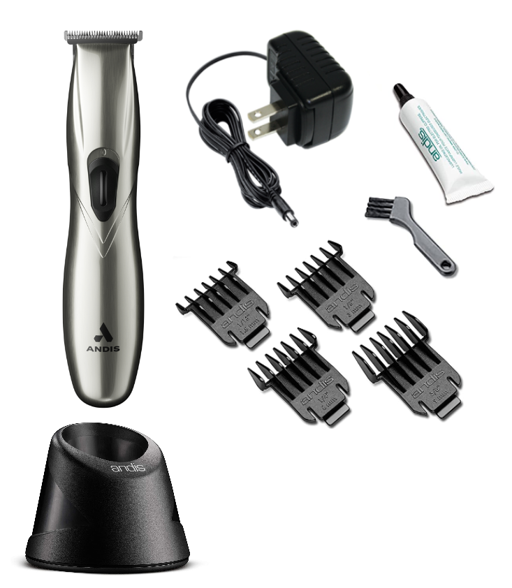 Andis Professional Slimline Pro Li T-Blade Trimmer (Silver)