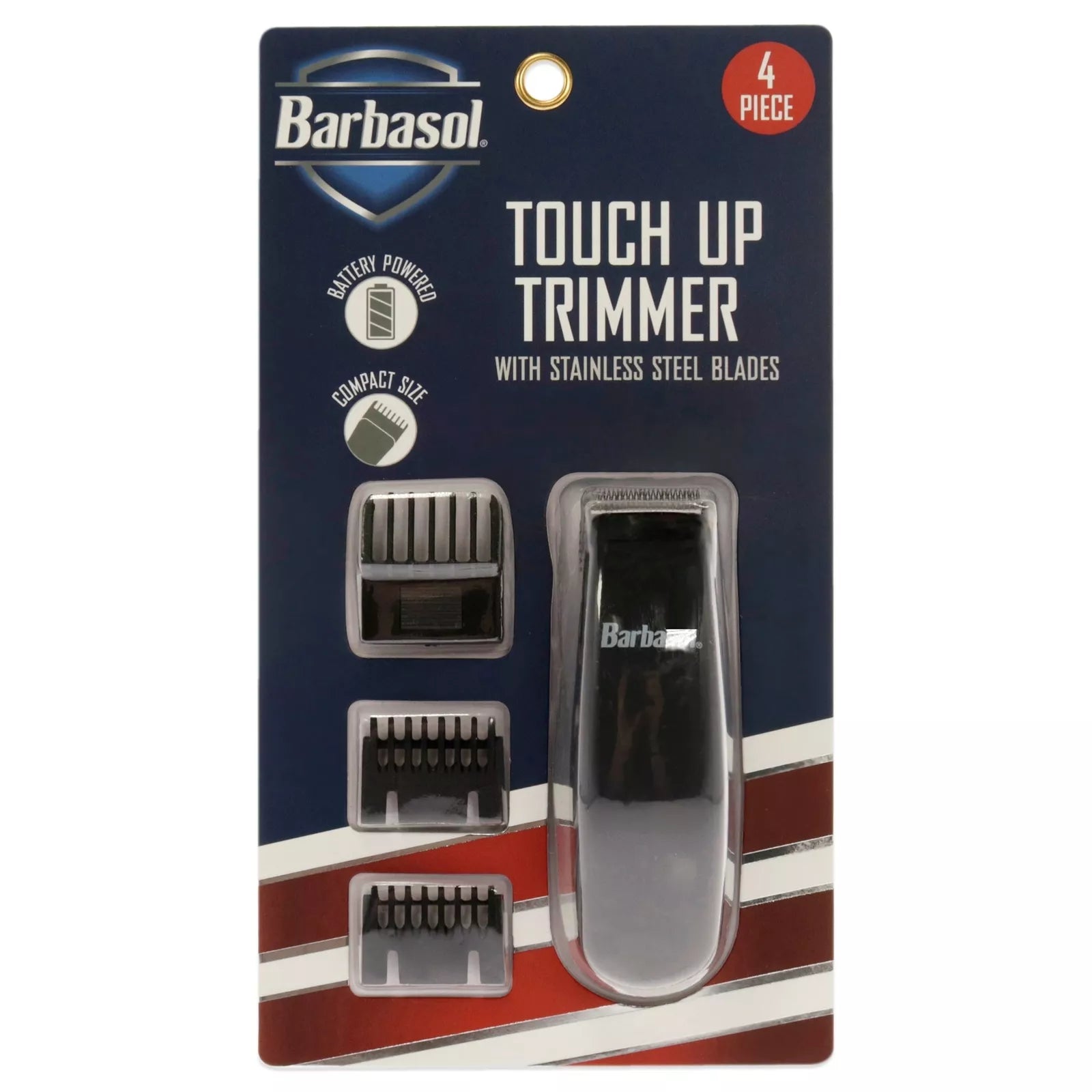Barbasol Touch Up Trimmer  - 4 Pc Trimmer, 3Pc Guide Combs