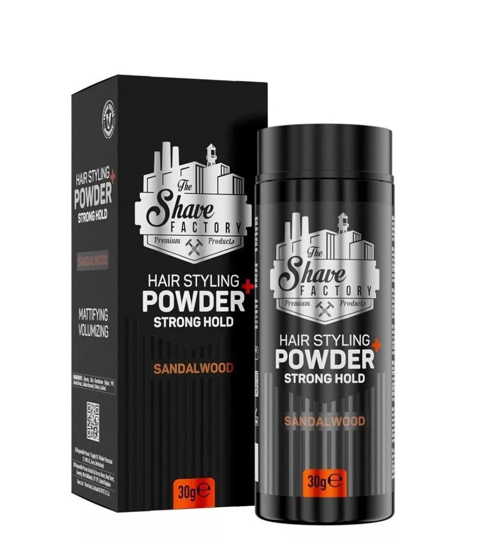 The Shave Factory - Hair Styling Powder - Strong Hold Sandalwood 30 g