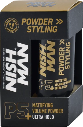 Nish Man Powder Hair Styling Wax Ultra Hold P5+ 20g