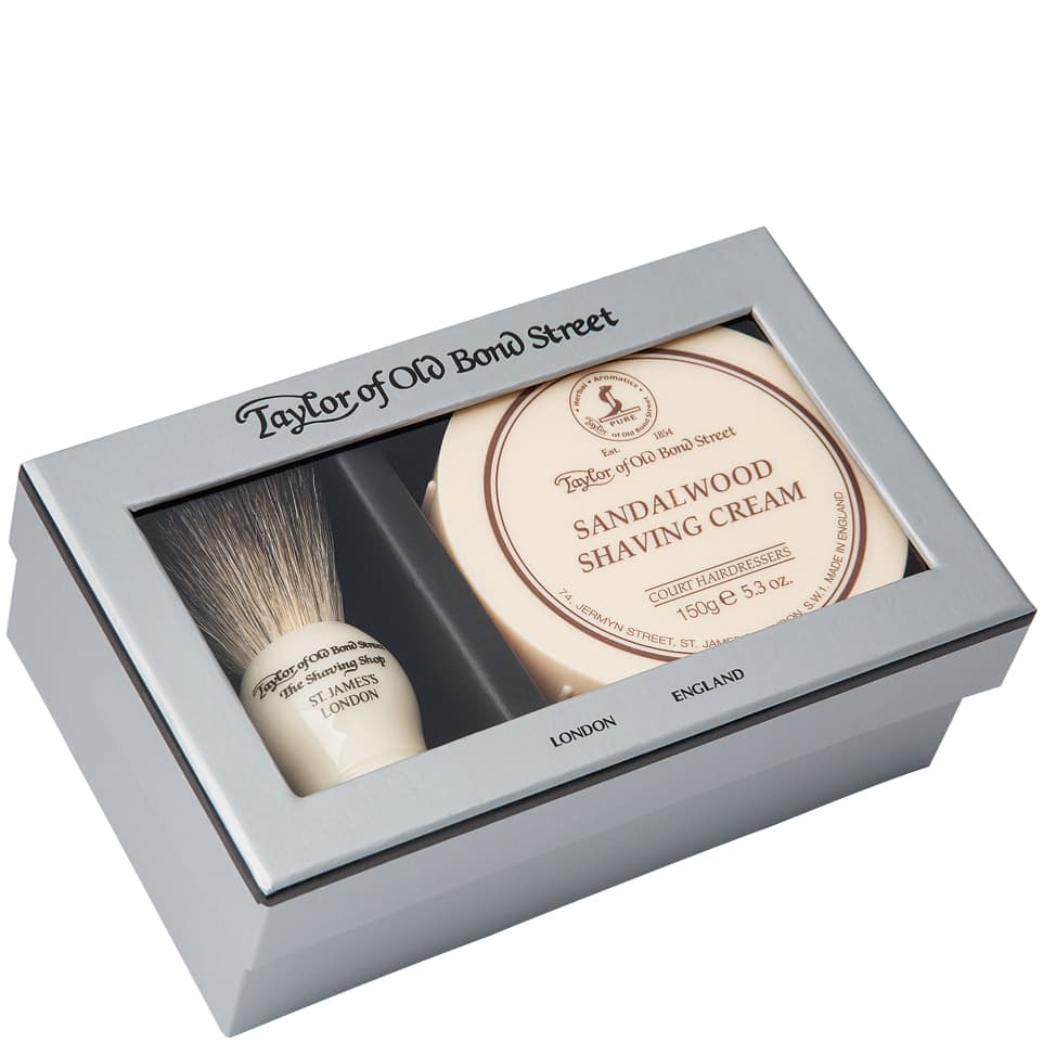 Taylor Of Old Bond Street Sandalwood Shaving Cream & Brush Set