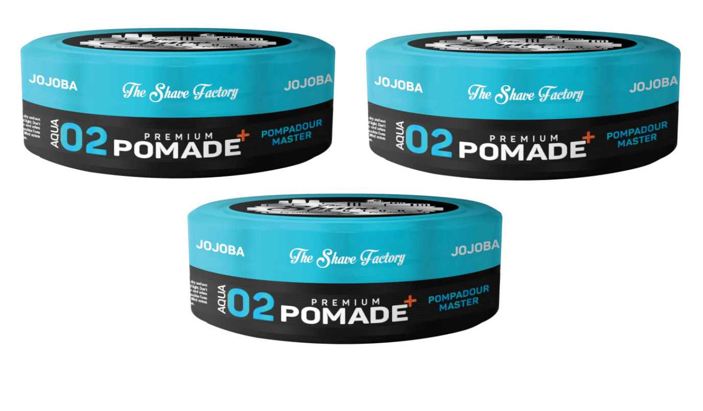 The Shave Factory hair pomade 02 with jojoba oil 150ml x 3 Pcs