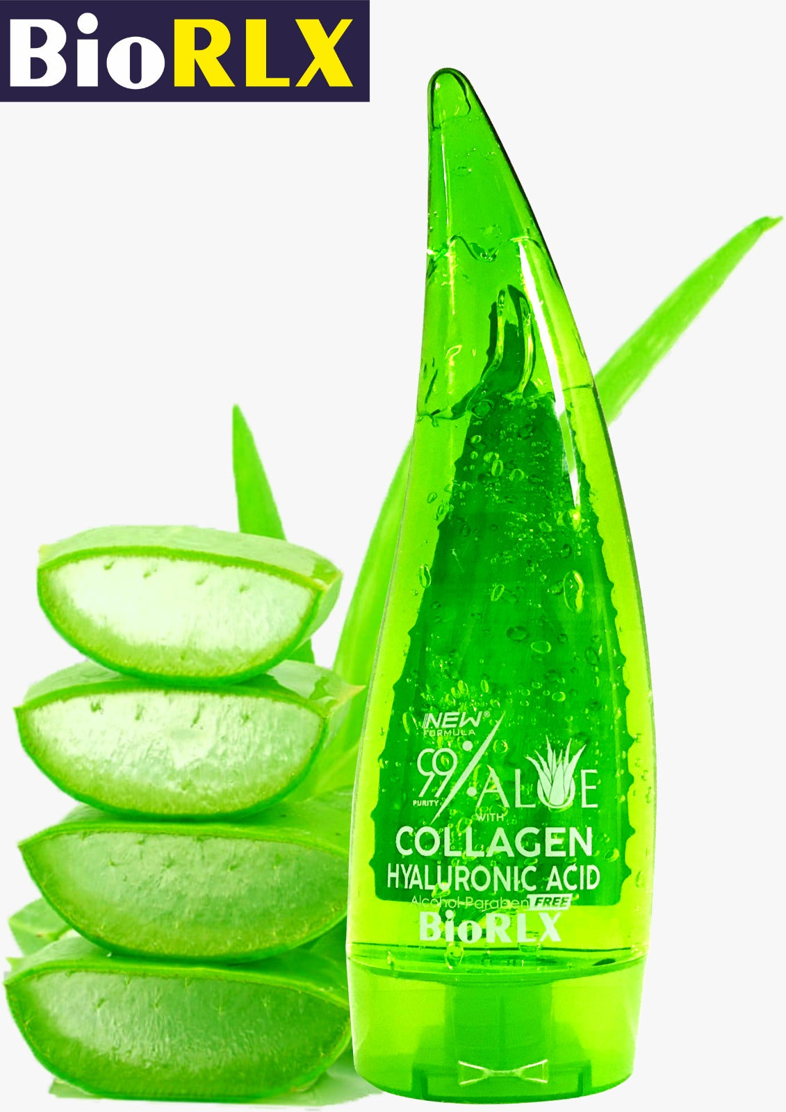Bio Rlx Aloe Vera Gel %99 Aloe Vera + Collagen + Hyaluronic Acid 250 ml