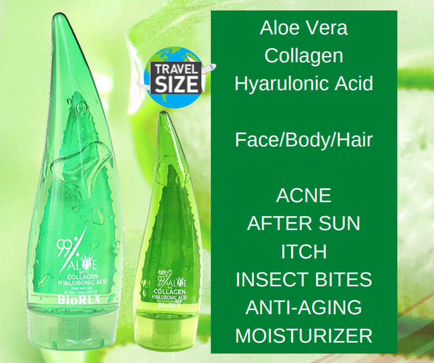 Bio Rlx Aloe Vera Gel %99 Aloe Vera + Collagen + Hyaluronic Acid 250 ml