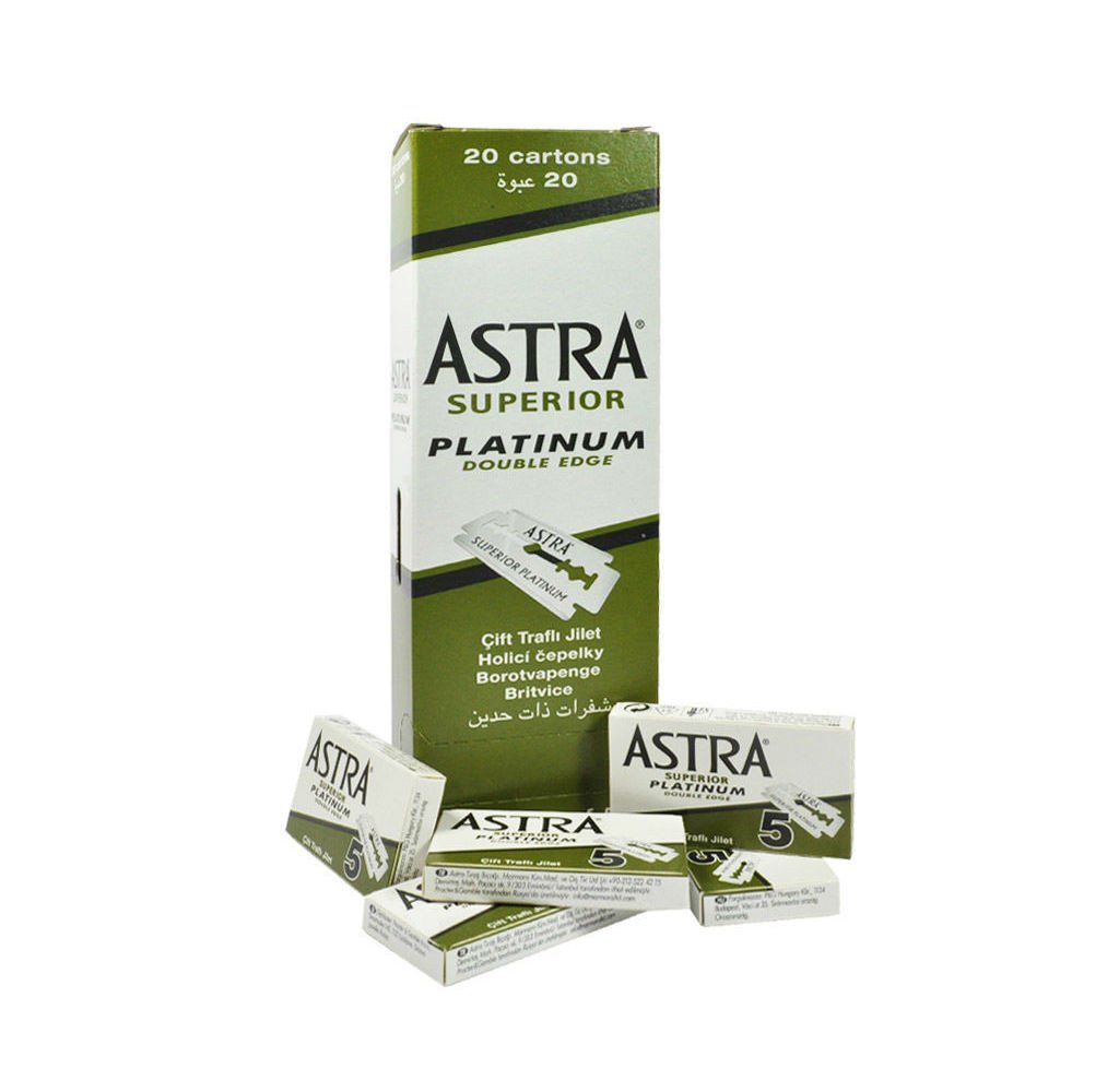 Astra Superior Platinum Double Edge Razor Blades - 100 Blades