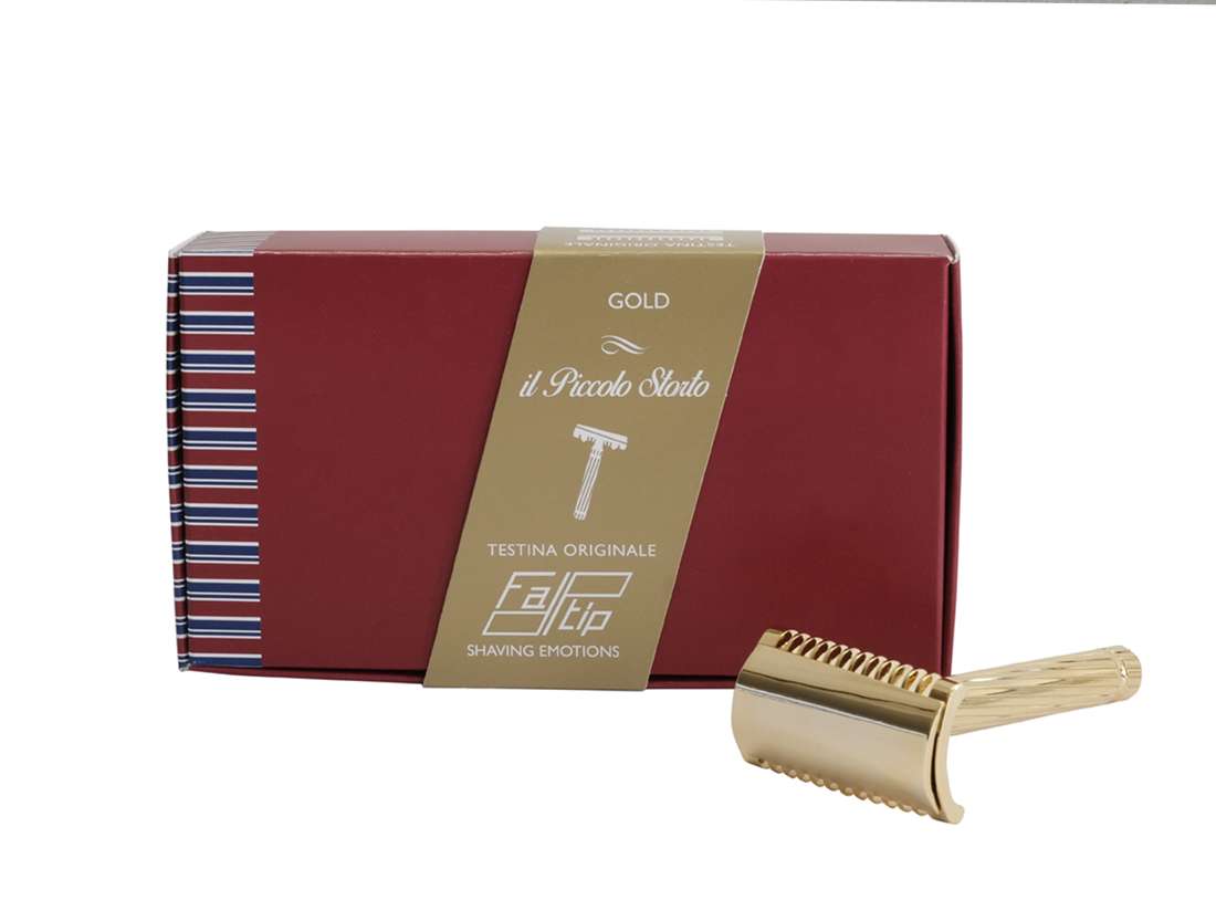 Fatip Gold "il Piccolo Storto" Slant Open Comb Razor