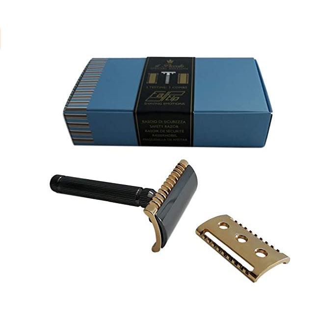 Fatip il Piccolo Special Edition Double Edge Safety Razor with 2 Combs