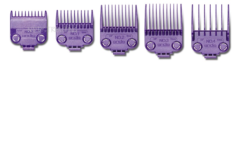 Andis Magnetic Attachment Comb Set 5pc (No.0, 1, 2, 3, 4)