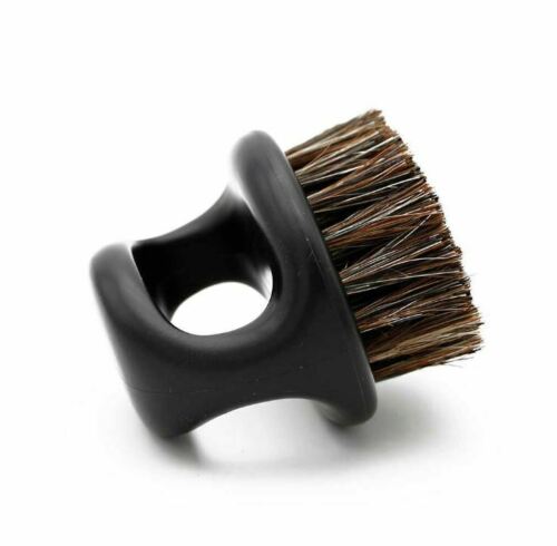 Barber Clipper Cleaning  & Beard Ring Brush - Black