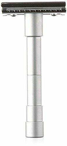 Merkur - 46c Travel Adjustable Chrome Double Edge Safety Razor + Leather Case