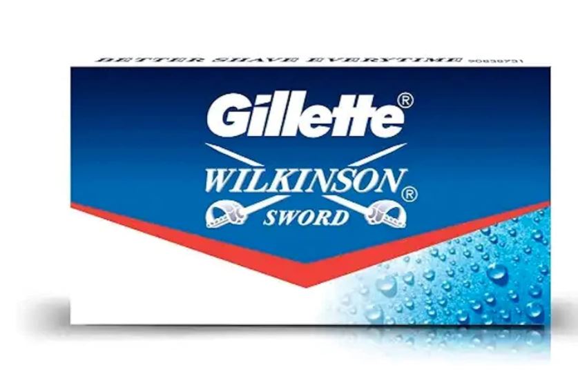 Gillette Wilkinson Sword Stainless Steel Double Edge Safety Razor Blades - 25 Pcs